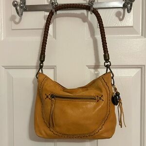The Sak Mustard Yellow Leather Shoulder Bag